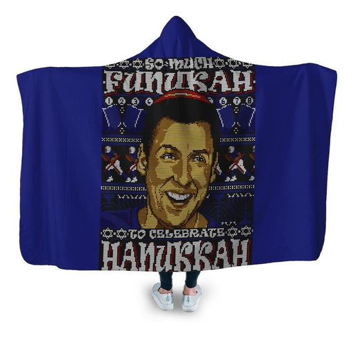 So Much Funukah Hooded Blanket - Adult / Premium Sherpa