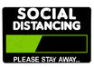 Social Distancing Large Mouse Pad