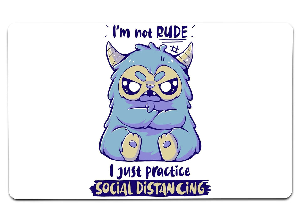 Social Distancing Large Mouse Pad