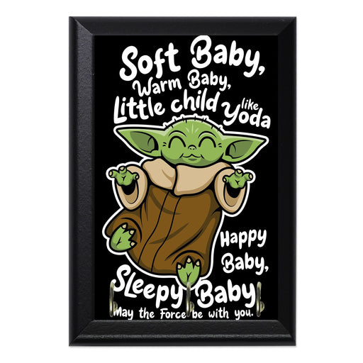 Soft Baby Alien Key Hanging Wall Plaque - 8 x 6 / Yes