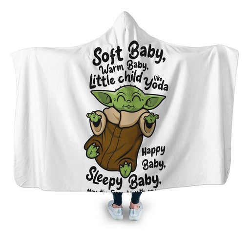 Soft Baby Alien V2 Hooded Blanket - Adult / Premium Sherpa