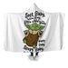 Soft Baby Alien V2 Hooded Blanket - Adult / Premium Sherpa