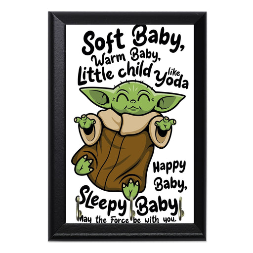 Soft Baby Alien V2 Key Hanging Wall Plaque - 8 x 6 / Yes