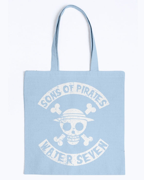 Sons of Pirates Canvas Tote - Light Blue / M