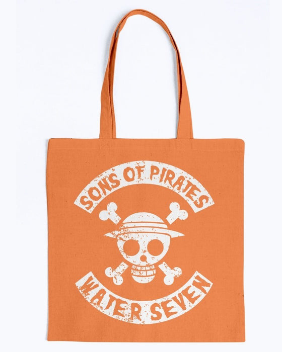Sons of Pirates Canvas Tote - Orange / M