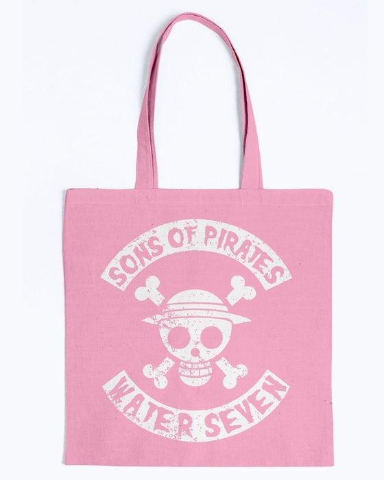 Sons of Pirates Canvas Tote - Pink / M