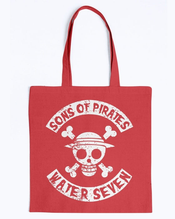 Sons of Pirates Canvas Tote - Red / M