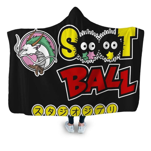Soot Ball Hooded Blanket - Adult / Premium Sherpa
