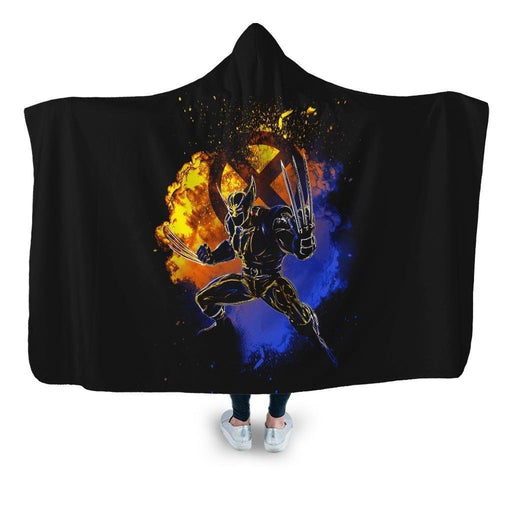Soul Of Adamantium Hooded Blanket - Adult / Premium Sherpa