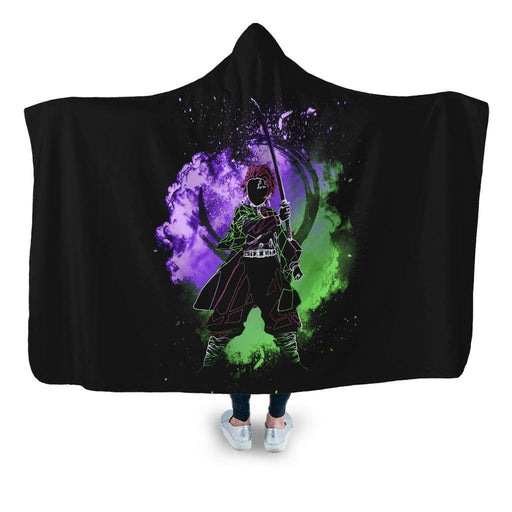 Soul Of The Demon Hunter Hooded Blanket - Adult / Premium Sherpa