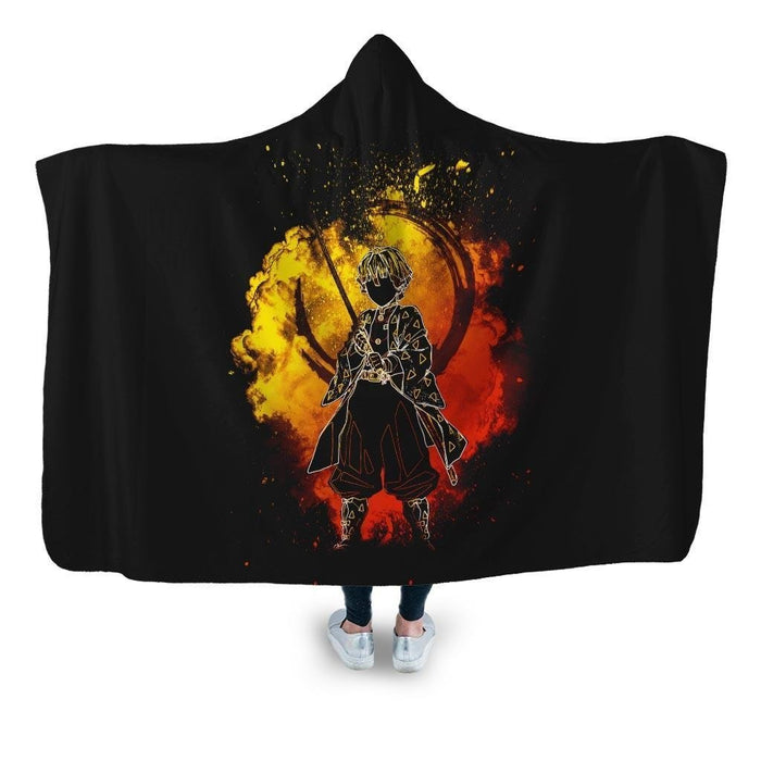 Soul Of The Golden Hunter Hooded Blanket - Adult / Premium Sherpa