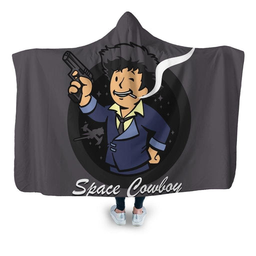 Space Cowboy Hooded Blanket - Adult / Premium Sherpa