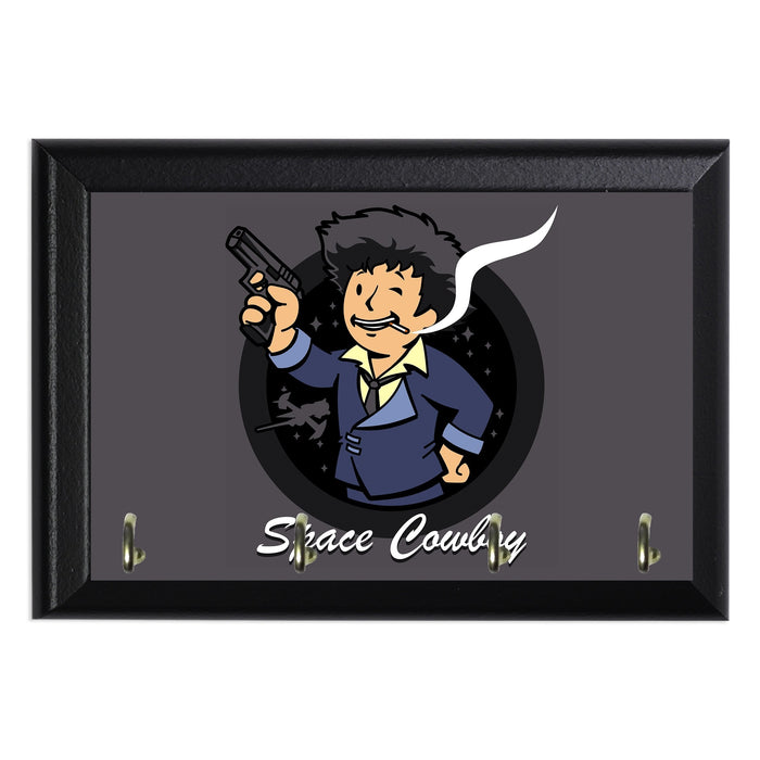 Space Cowboy Key Hanging Plaque - 8 x 6 / Yes