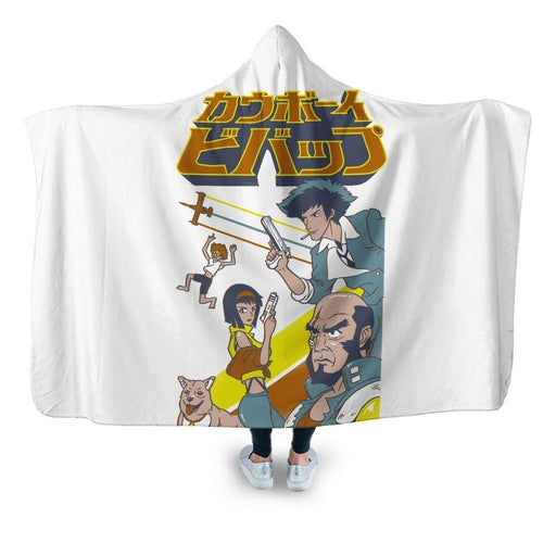 Space Cowboy Squadron Hooded Blanket - Adult / Premium Sherpa