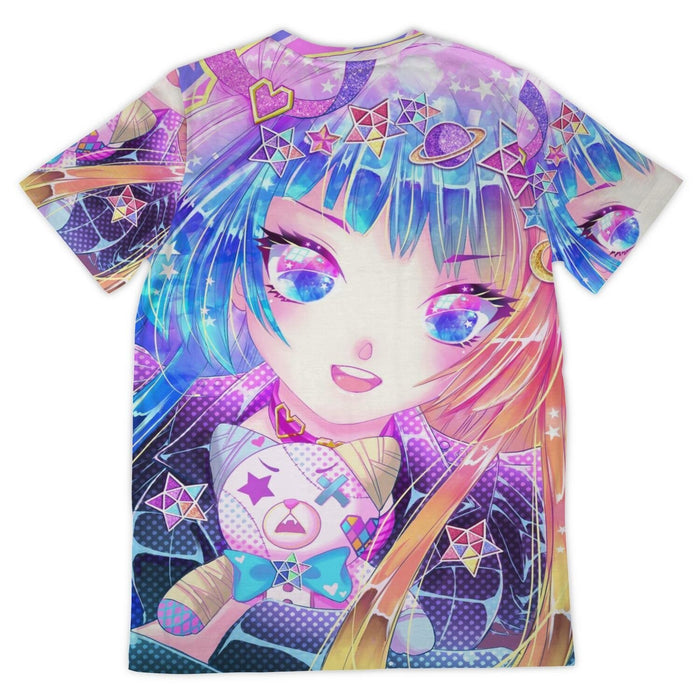 Space Girl Kawaii All Over Print T-Shirt