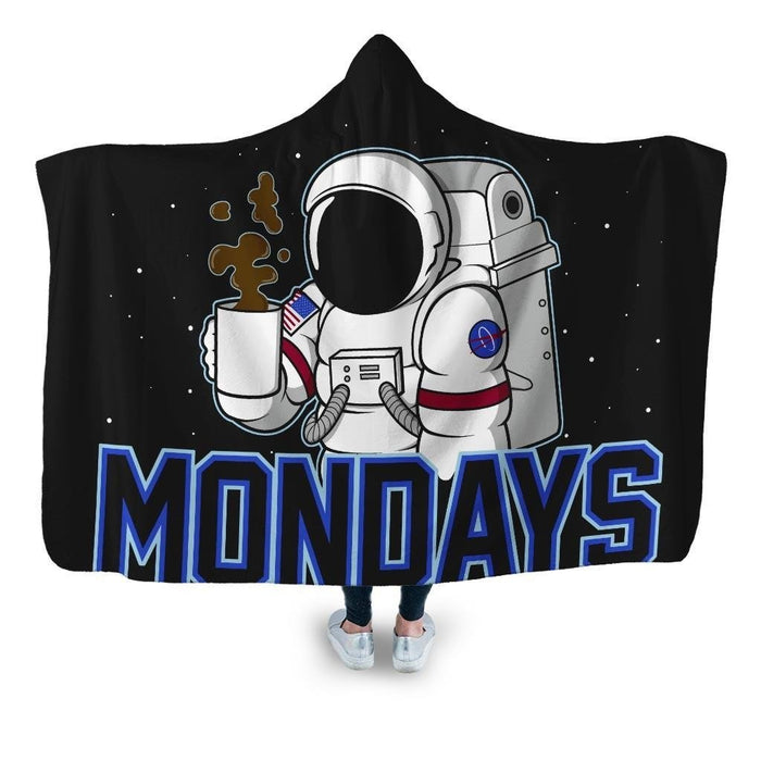 Space Mondays Hooded Blanket - Adult / Premium Sherpa