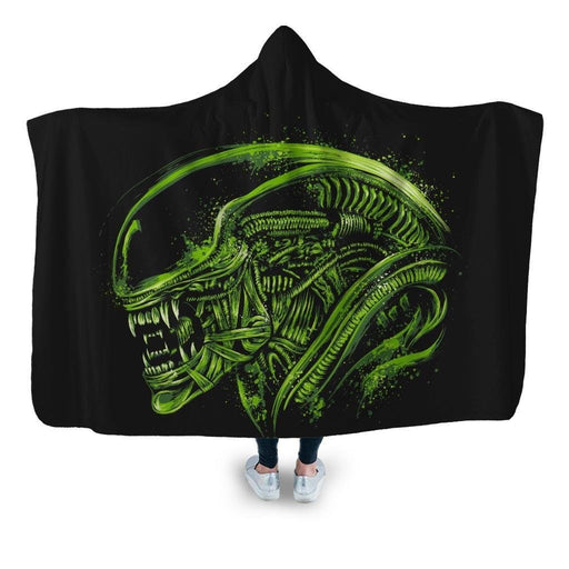 Space Nightmare Hooded Blanket - Adult / Premium Sherpa