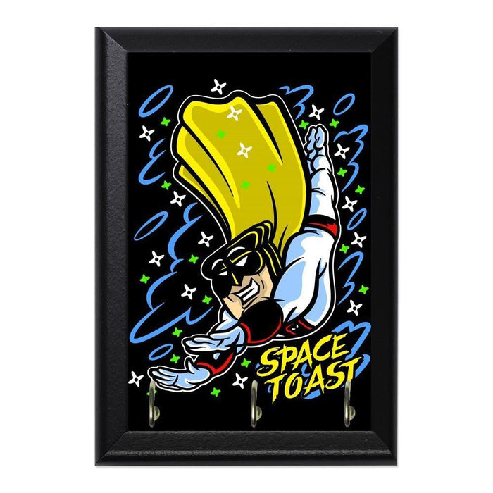 Space Toast Decorative Wall Plaque Key Holder Hanger - 8 x 6 / Yes