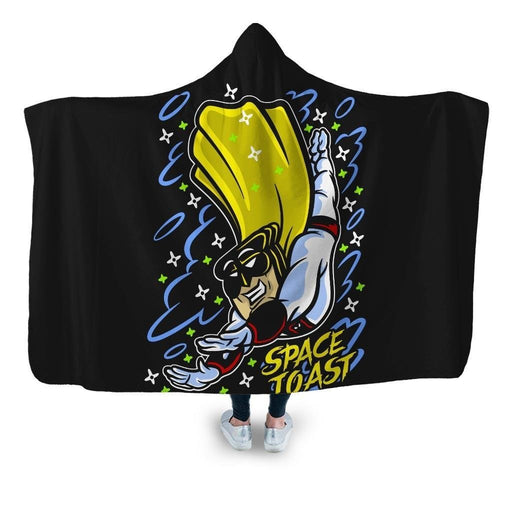 Space Toast Hooded Blanket - Adult / Premium Sherpa