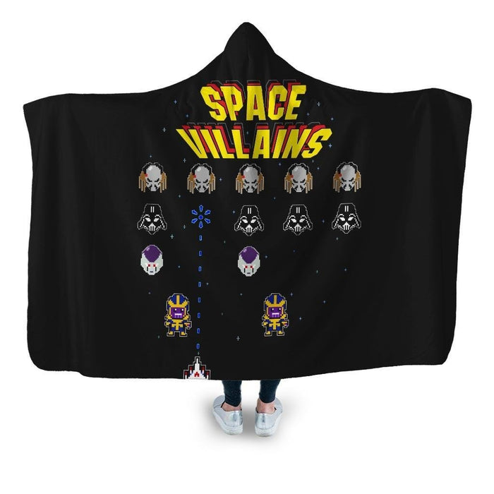 Space Villains Hooded Blanket - Adult / Premium Sherpa