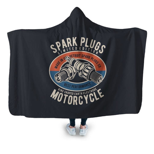 Spark Plugs Hooded Blanket - Adult / Premium Sherpa
