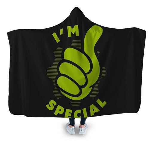 Special Dweller Hooded Blanket - Adult / Premium Sherpa