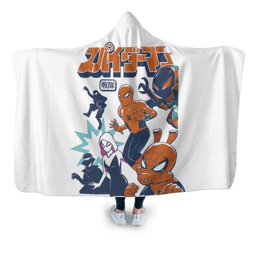Spider Squadron Hooded Blanket - Adult / Premium Sherpa