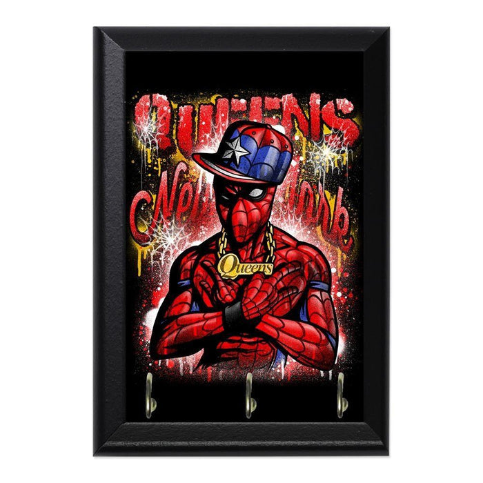 Spidey Queens Decorative Wall Plaque Key Holder Hanger - 8 x 6 / Yes