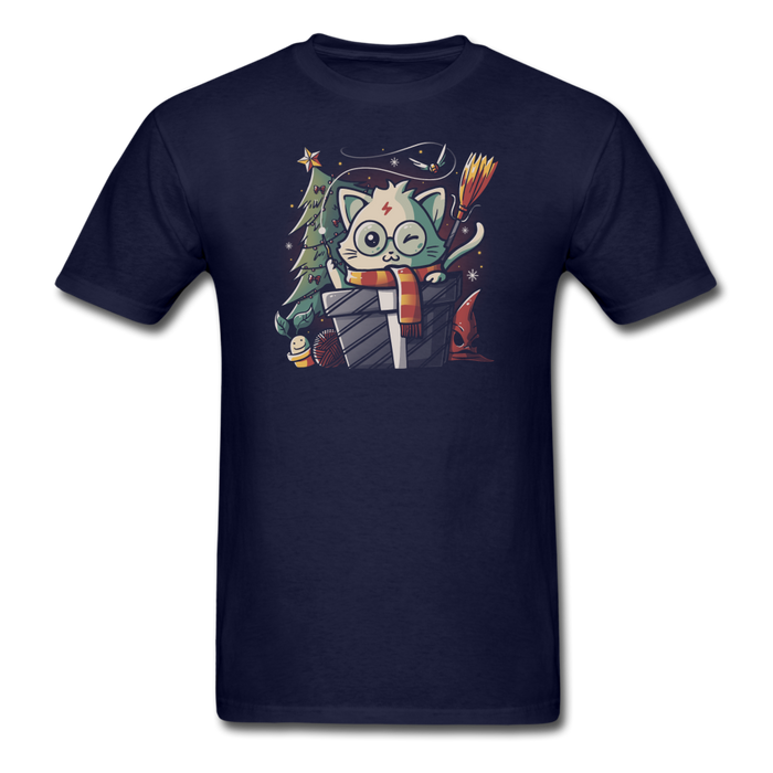 Meowgical Christmas Unisex Classic T-Shirt - navy / S