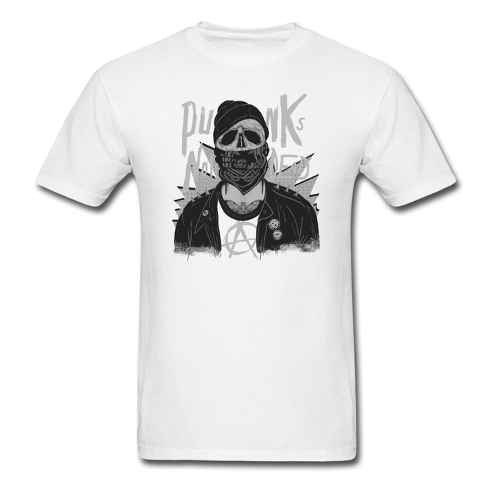 Punk Skull Unisex Classic T-Shirt - white / S