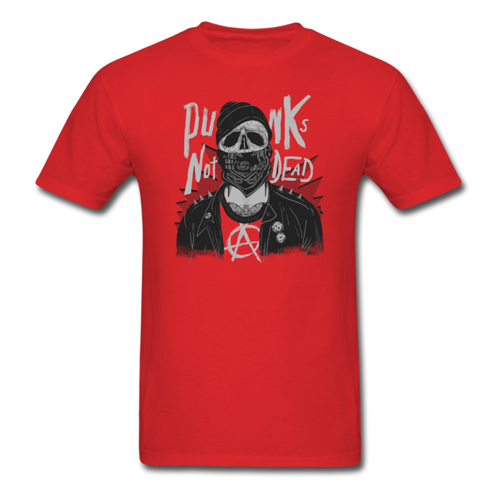 Punk Skull Unisex Classic T-Shirt - red / S