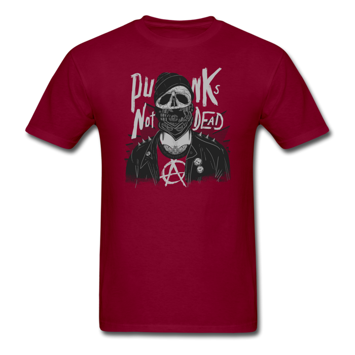 Punk Skull Unisex Classic T-Shirt - burgundy / S