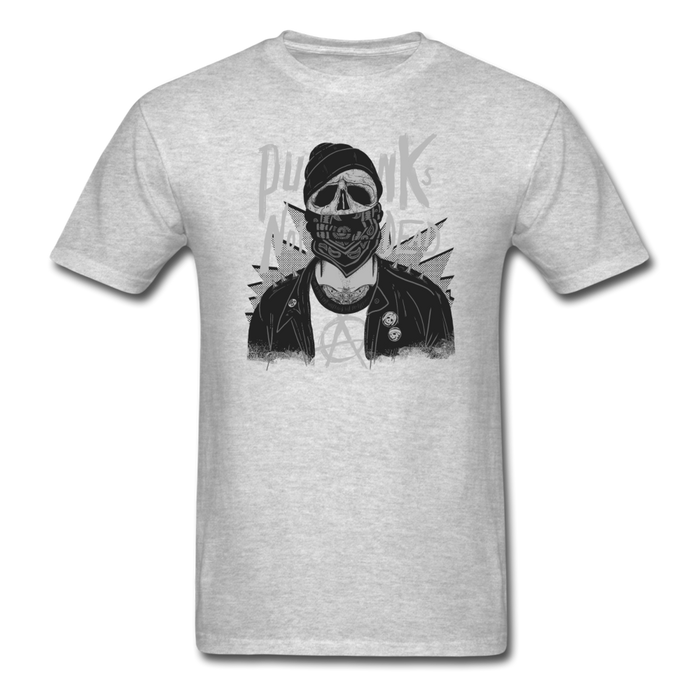 Punk Skull Unisex Classic T-Shirt - heather gray / S