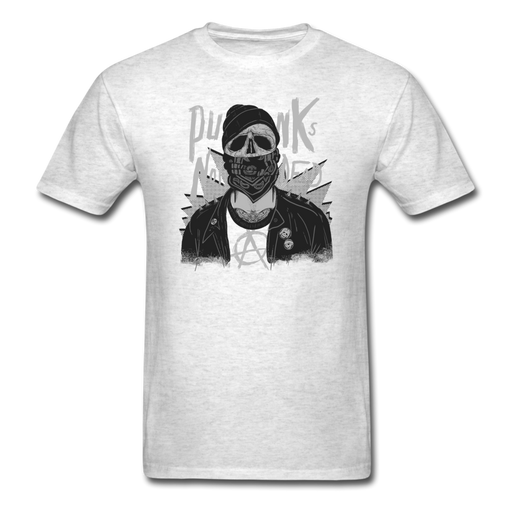 Punk Skull Unisex Classic T-Shirt - light heather gray / S