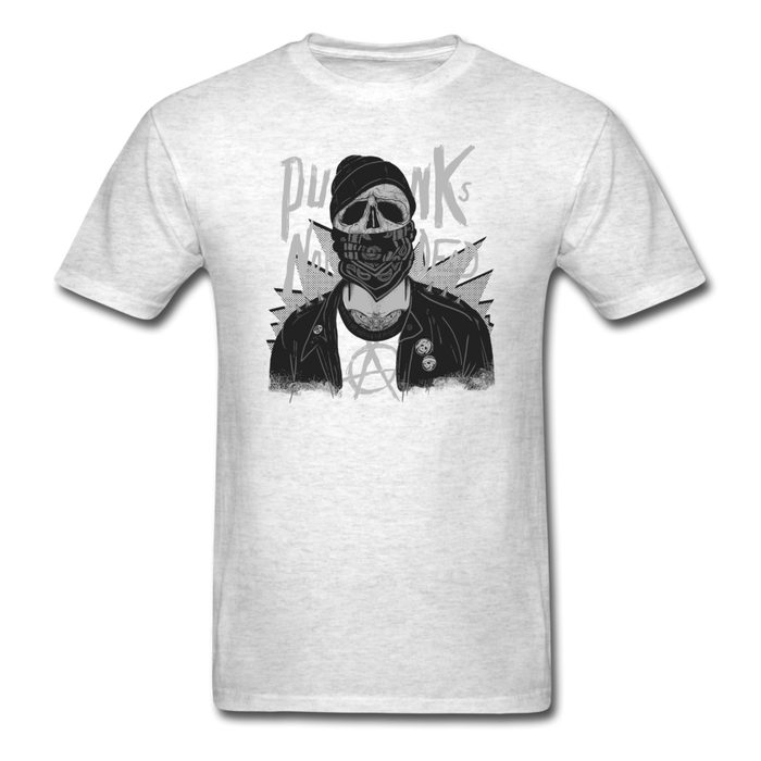 Punk Skull Unisex Classic T-Shirt - light heather gray / S