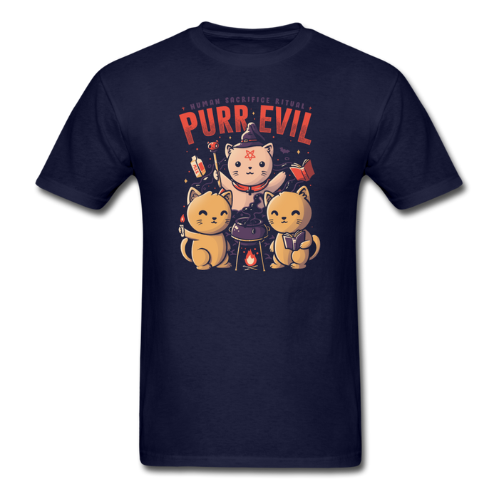 Purr Evil Unisex Classic T-Shirt - navy / S