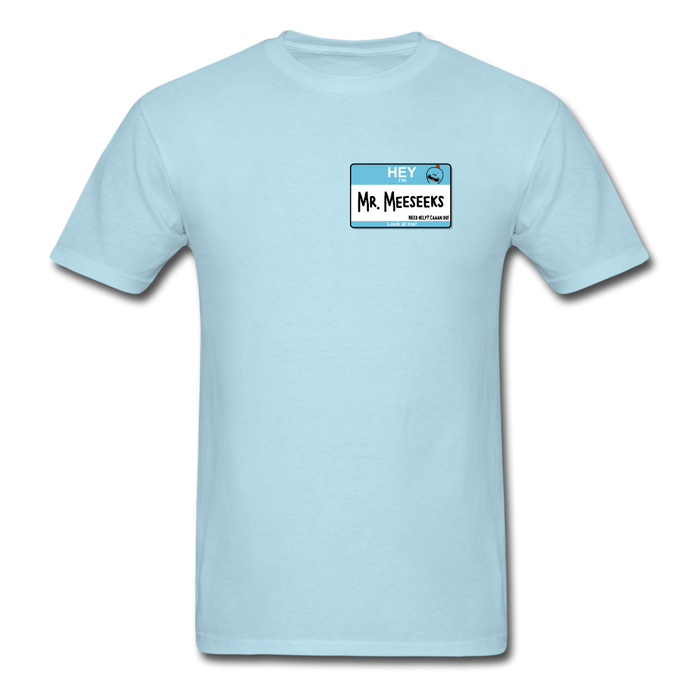 Business Card Unisex Classic T-Shirt - powder blue / S