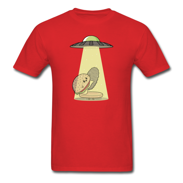 Burger Abduction Unisex Classic T-Shirt - red / S