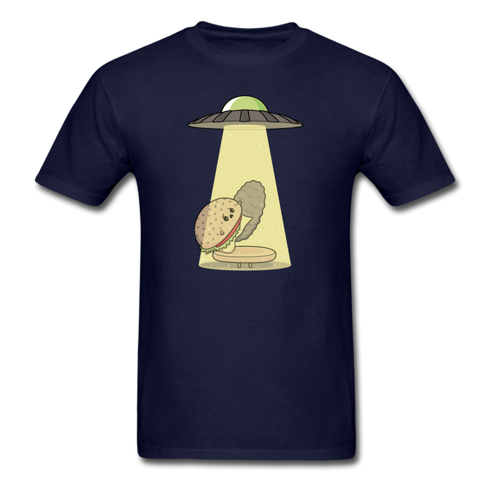 Burger Abduction Unisex Classic T-Shirt - navy / S