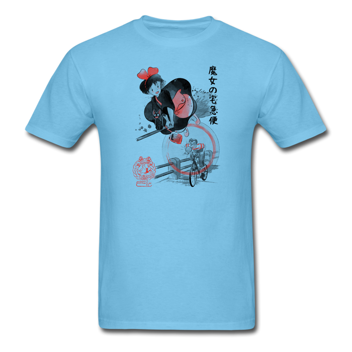 Delivery Service Sumi-E Unisex Classic T-Shirt - aquatic blue / S