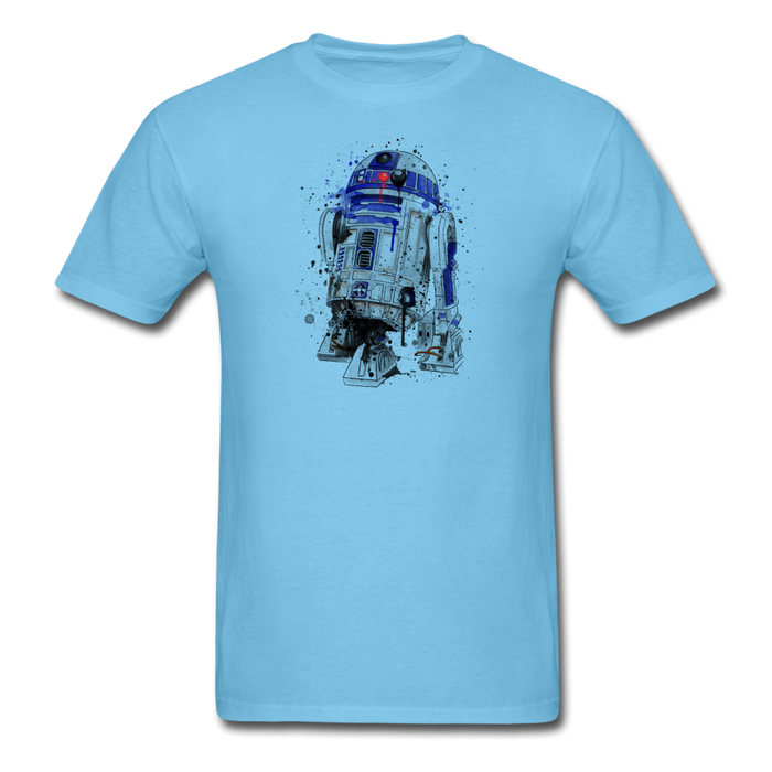 Droid Watercolor Unisex Classic T-Shirt - aquatic blue / S