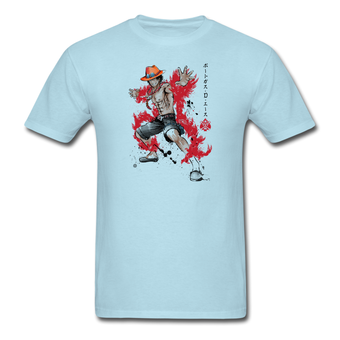 Fire Fist Ace Unisex Classic T-Shirt - powder blue / S