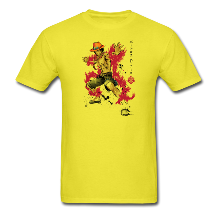 Fire Fist Ace Unisex Classic T-Shirt - yellow / S