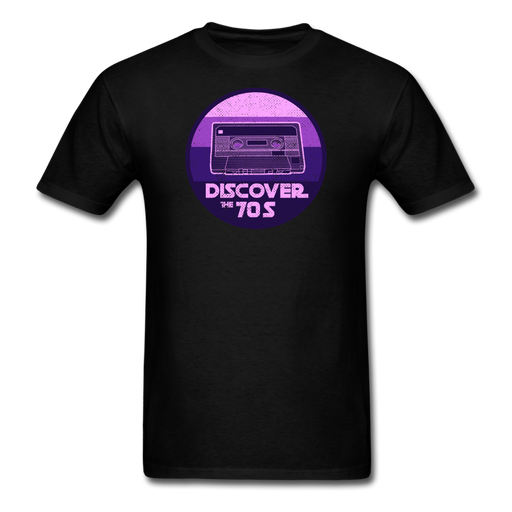 70s Purple Unisex Classic T-Shirt - black / S