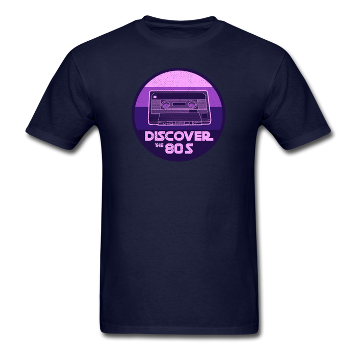 80s Purple Unisex Classic T-Shirt - navy / S