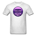 90s Purple Unisex Classic T-Shirt - light heather gray / S