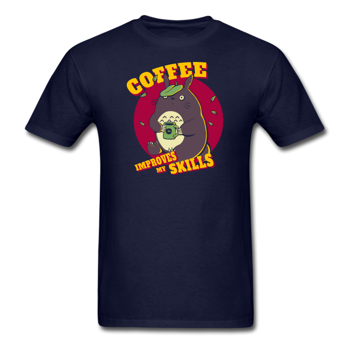 Coffee Improves My Skills Unisex Classic T-Shirt - navy / S