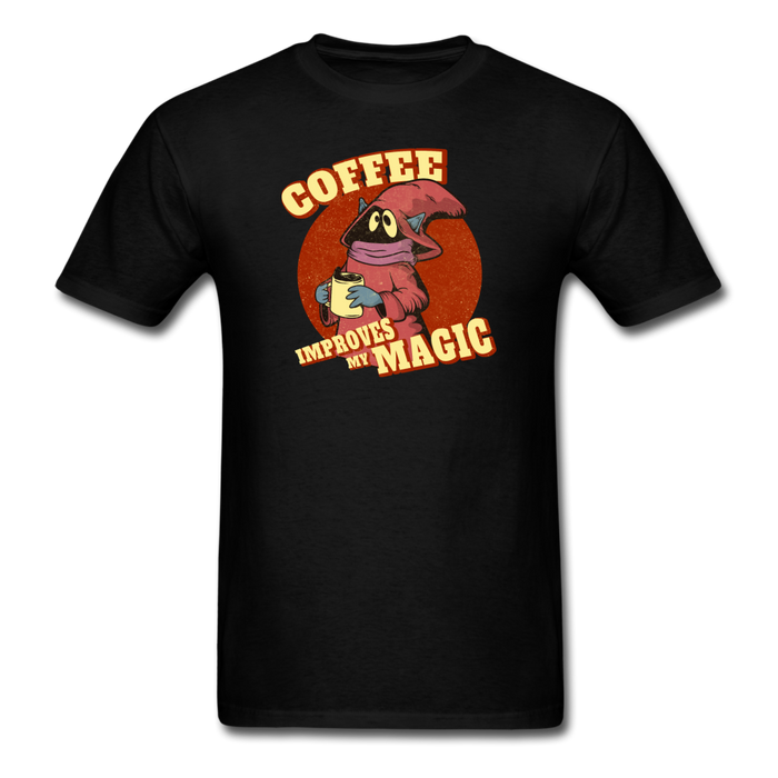 Coffee Improves My Magic Unisex Classic T-Shirt - black / S