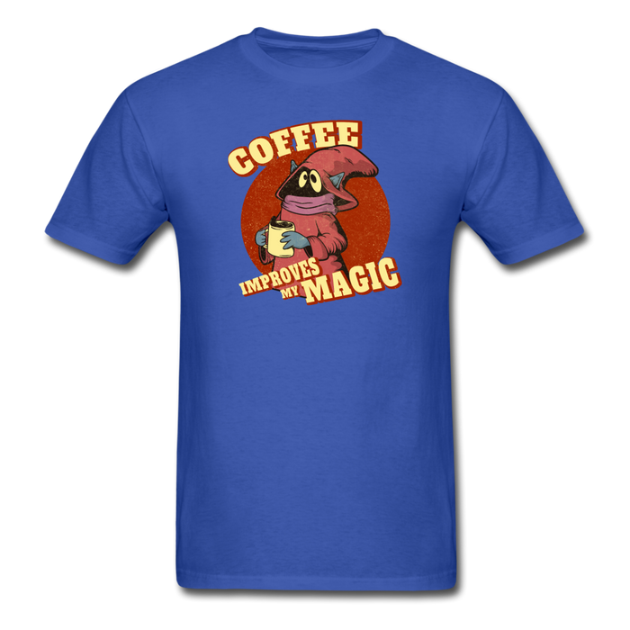 Coffee Improves My Magic Unisex Classic T-Shirt - royal blue / S
