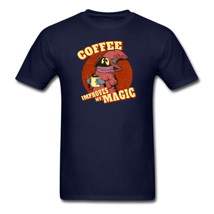 Coffee Improves My Magic Unisex Classic T-Shirt - navy / S